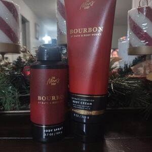 Bath & Body Works Bourbon Men's Grooming Set - Red and Black